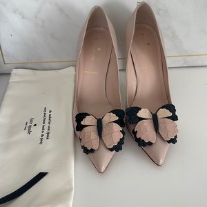 Kate Spade Blush Butterfly Heels